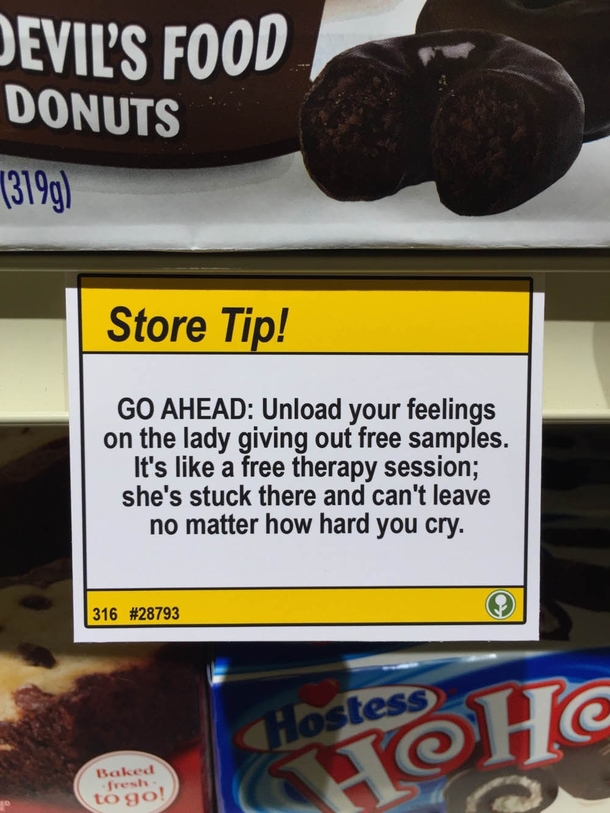 Pic #1 - I added some shopping tips to a nearby grocery store