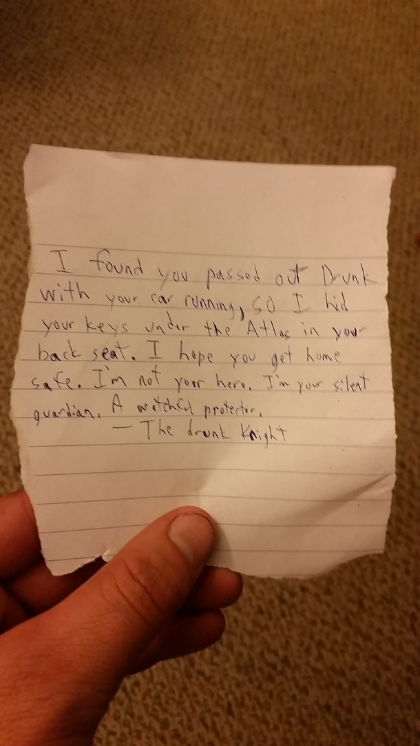 Pic #1 - I found a drunk guy that I tried to help