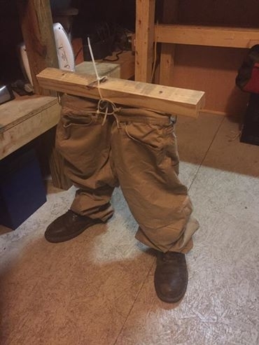 Pic #1 - I made this scarecrow to stop coworkers from blowing up my departments secluded bathroom