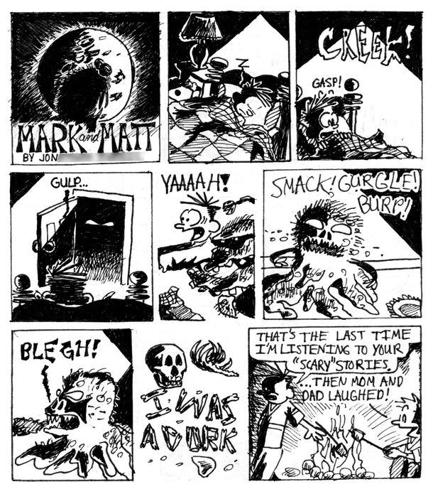 Pic #1 - In my early teens I drew a books worth of comics because of my love for Calvin amp Hobbes These are my favorite pages