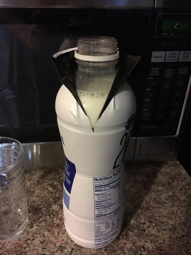 Pic #1 - Look how hip my milk is