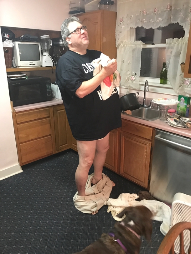 Pic #1 - My Dad passed away Wednesday Here he is washing dishes after Thanksgiving