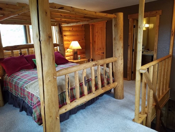 Pic #1 - My father-in-law took pictures of the cabin the whole family stayed at this weekend Their dog is in every one of these pictures