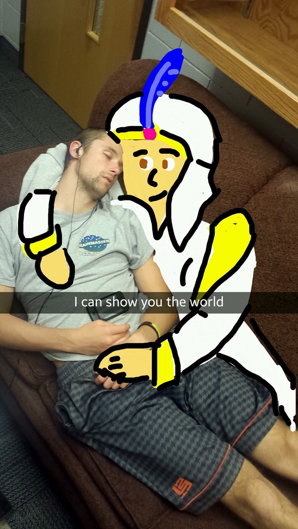 Pic #1 - My friend fell asleep so i turned him into a Princess