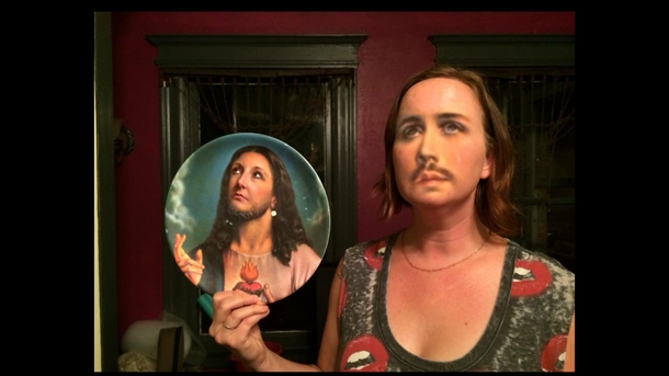 Pic #1 - My wife did a face swap with a Jesus plate