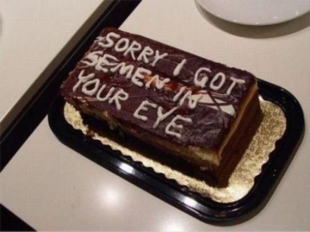 Pic #1 - Nothing says Im Sorry like cake