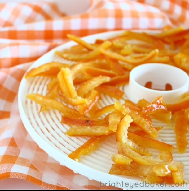Pic #1 - So I tried making candied orange peels for the holidays
