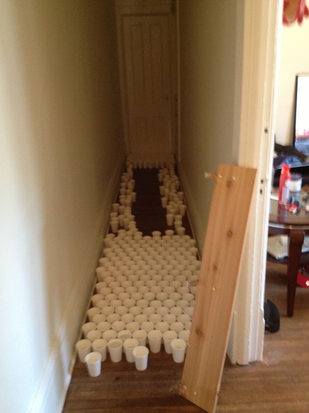 Pic #1 - standard cup prank foiled by science 