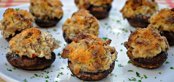 Pic #1 - Stuffed mushroom recipe from Pinterest They were still pretty tasty though