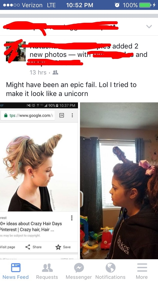 Pic #1 - Unicorn hair style