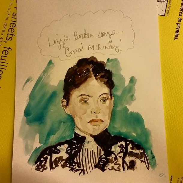 Pic #10 - Each morning my wife leaves me a funny water color painting in front of our coffee maker or the bathroom mirror Here they are - please enjoy