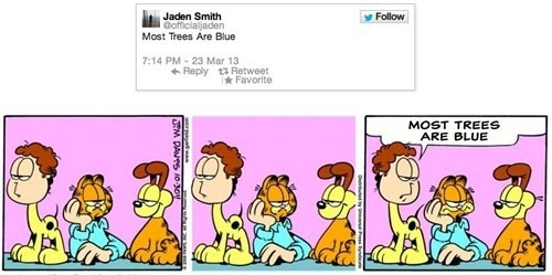 Pic #10 - Jaden Smiths tweets make sense in the Garfield World