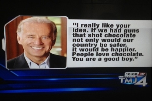 Pic #2 - A second grader writes to his Congressman President Obama and VP Joe Biden about guns in America Good guy Joe Biden is the only one to respond