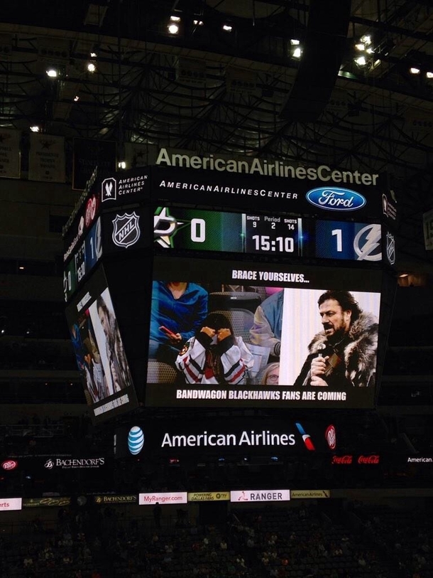 Pic #2 - Dallas Stars Jumbotron Operator Has Quite the Sense of Humor