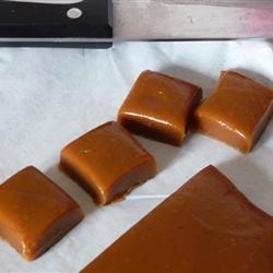 Pic #2 - First attempt at candy making Tried caramels Not perfect but not exactly a disaster either