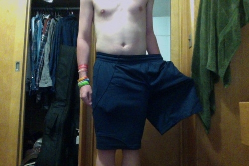 Pic #2 - How to make a cute dress out of shorts