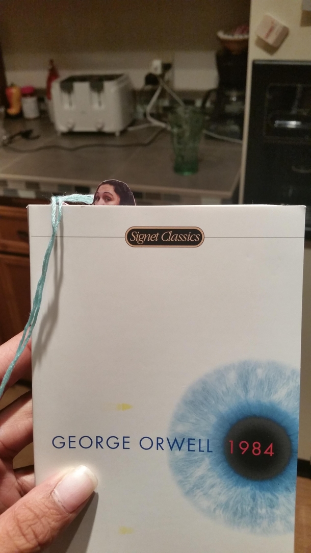Pic #2 - I asked my mom for a cool bookmark and this is what she gave me Yes that is my mother