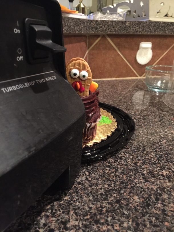 Pic #2 - I feel like this turkey cupcake is terrified I couldnt help myself