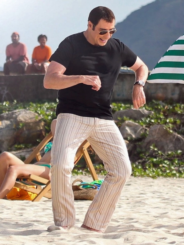 Pic #2 - I get the impression John Travolta really enjoys his days out to the beach
