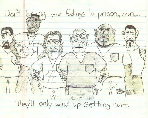 Pic #2 - I spent a month locked up in Alabama about  years ago I drew these cartoons to pass the time I hope you like them 