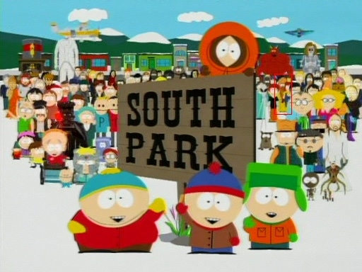 Pic #2 - Muhammad Hidden in South Park opening credits