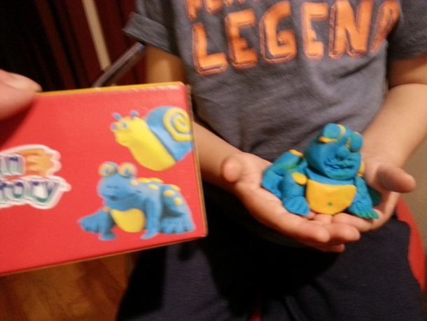 Pic #2 - My nephew wanted us to make the animals on the box of the Play-Doh set we got NAILED IT