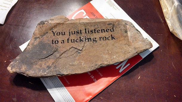 Pic #2 - My new garden rock was delivered today