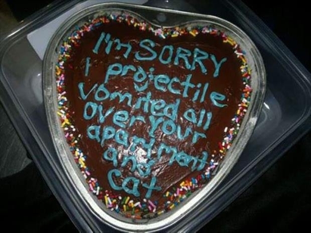 Pic #2 - Nothing says Im Sorry like cake