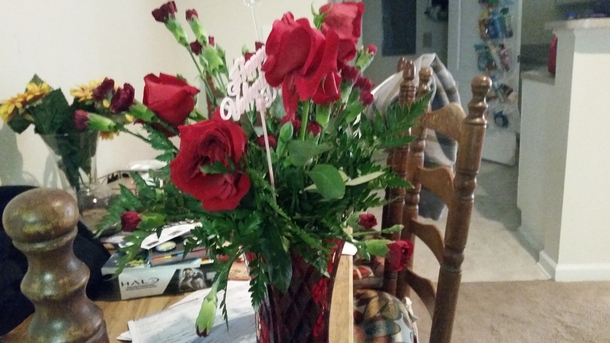 Pic #2 - Since everyone is doing this My  flowers vs what whats advertised