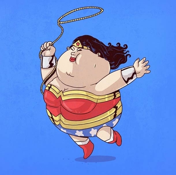 Pic #2 - What if Superheroes Were Fat