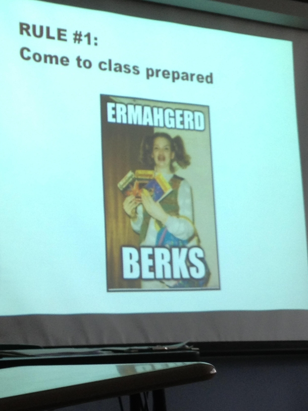 Pic #2 - What you get when your new teacher is a Redditor