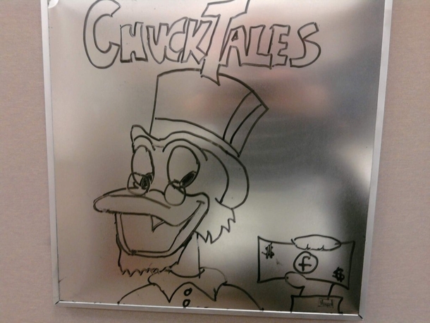 Pic #22 - Every week I draw a new version of my co-worker on his dry erase board He is a quiet  year old man and doesnt really know how to feel about this