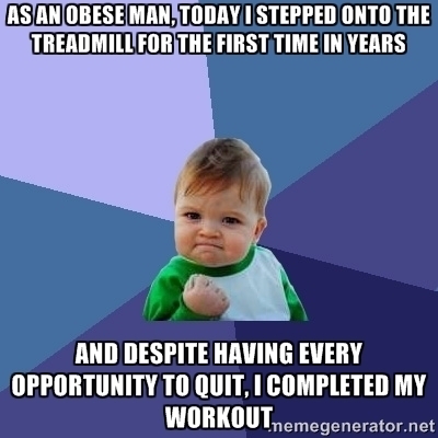 Pic #3 - As an obese man at the gym I experienced the rare triple meme today