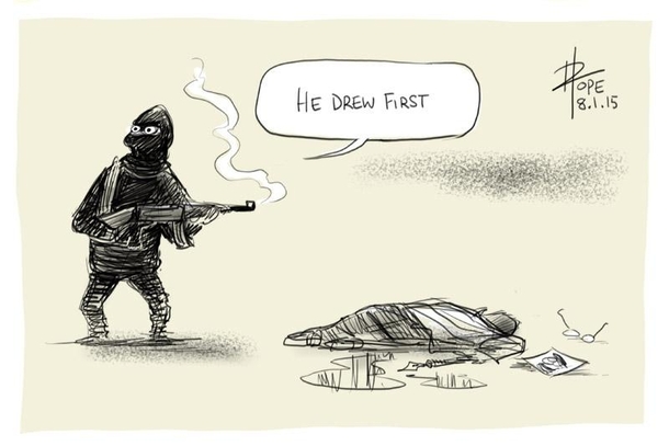 Pic #3 - Cartoonists around the world respond
