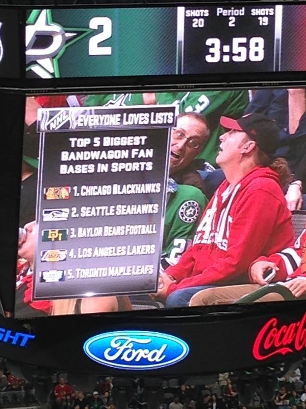 Pic #3 - Dallas Stars Jumbotron Operator Has Quite the Sense of Humor