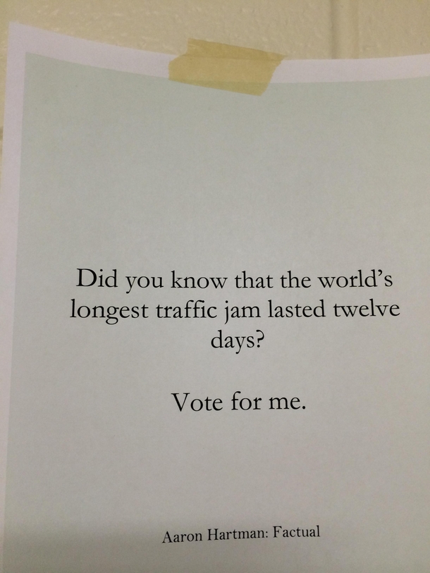 Pic #3 - Every voting campaign should be like this