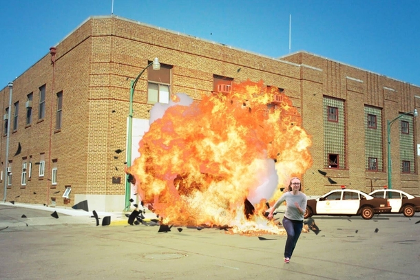 Pic #3 - I photoshopped my housemate running away from things