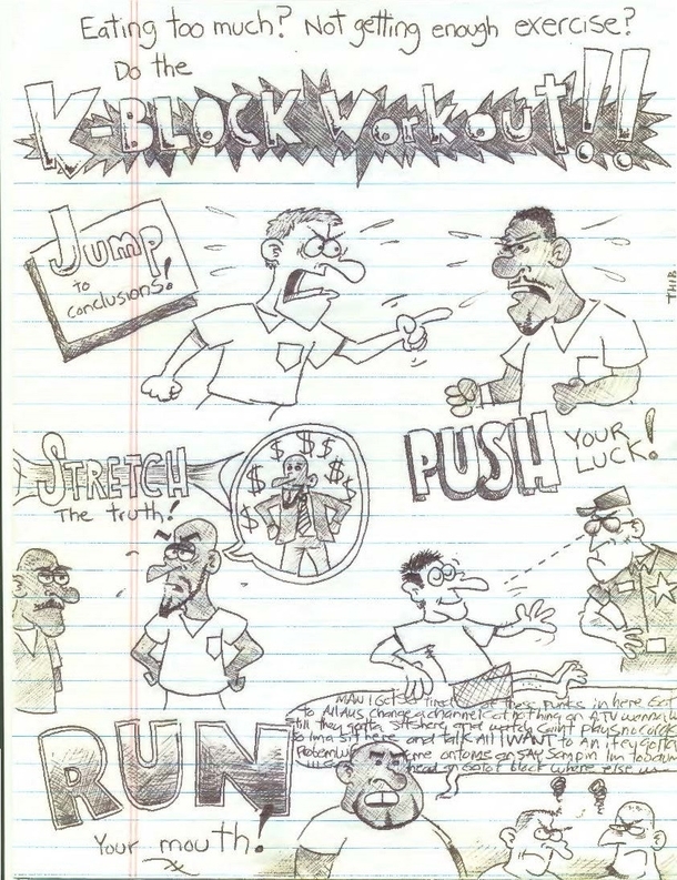Pic #3 - I spent a month locked up in Alabama about  years ago I drew these cartoons to pass the time I hope you like them 