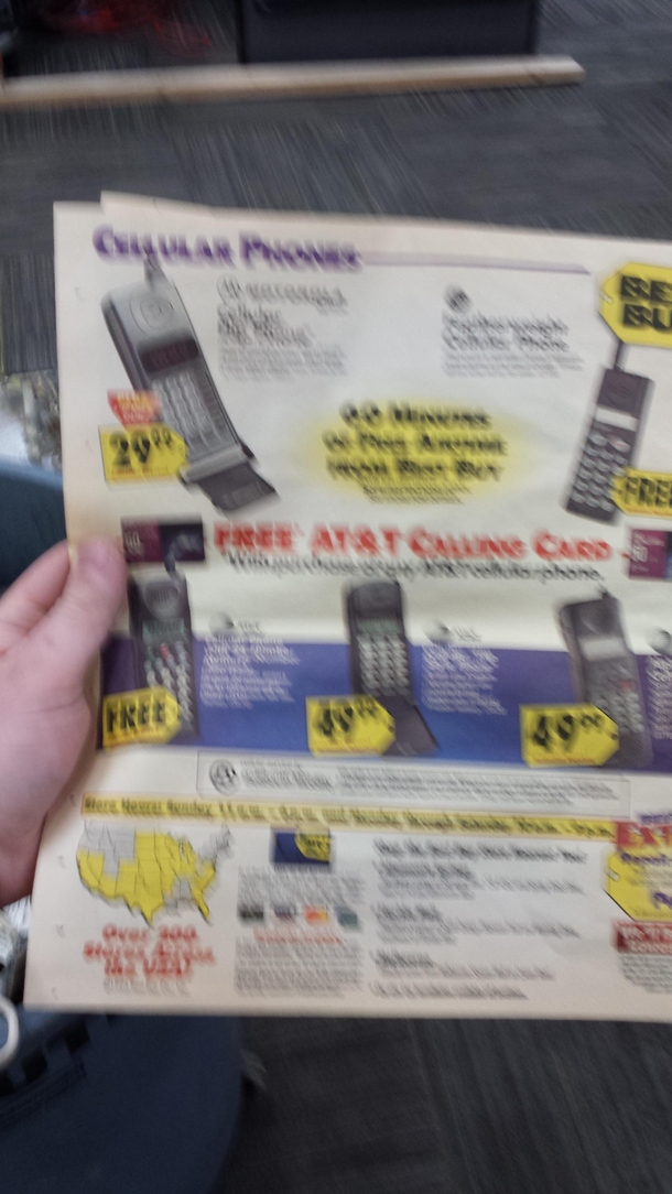 Pic #3 - Moved the registers at work last night and stepped back in time