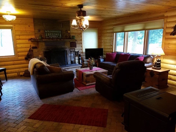Pic #3 - My father-in-law took pictures of the cabin the whole family stayed at this weekend Their dog is in every one of these pictures