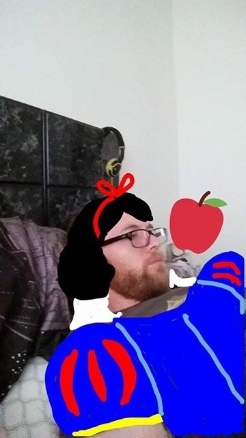 Pic #3 - My girlfriends new Snapchat hobby making me into Disney princesses