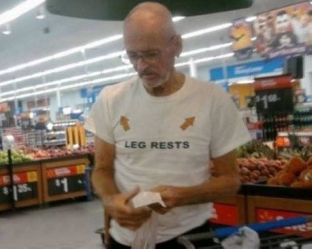 Pic #3 - Old people wearing funny shirts