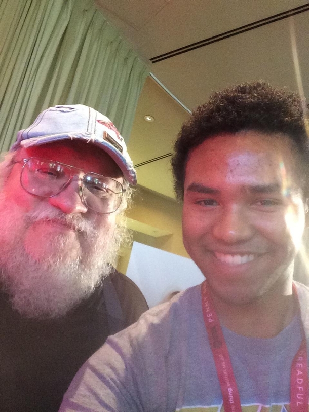 Pic #3 - Ran into George RR Martin at comic-con he really gets into his characters
