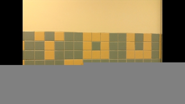 Pic #3 - So my buddies boss asked the tile guys to re-do the tiles to make the placement more random I guess they werent to happy about having to do that when you see it