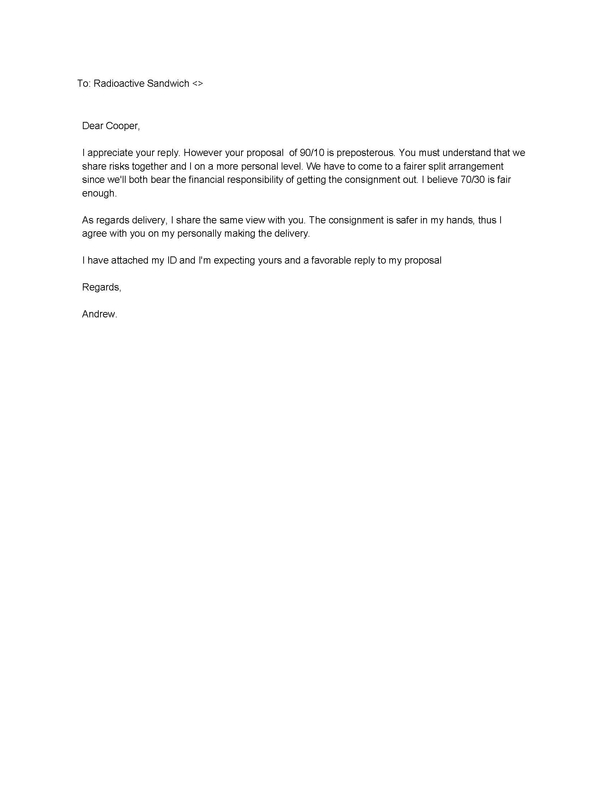Pic #3 - We decided to respond to a scam email It turned out better than we could have expected