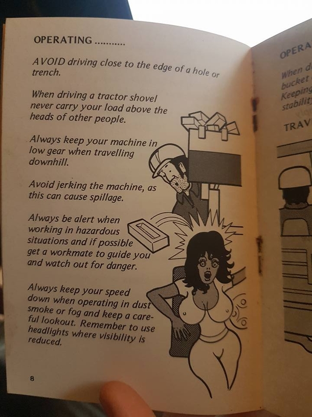 Pic #3 - You can tell this old safety manual was made for a male audience