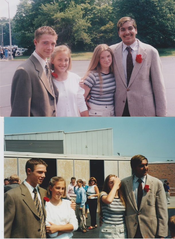 Pic #3 - You think that  year old looked like an old man -yr-old me at th grade graduation looking straight up like the father of my -year-old girlfriends little siblings