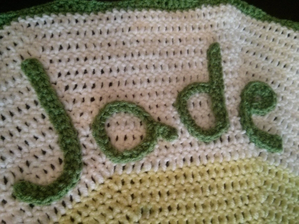 Pic #4 -  An owl blanket I made for a friends baby shower