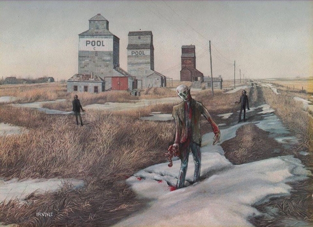 Pic #4 - Artist takes thrift store paintings and adds his personal touch