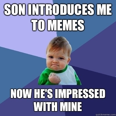 Pic #4 - Found a way to have a  productive convo with my -yr-old son Meme battle